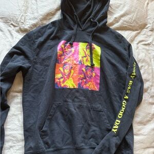 Black Graphic Hoodie
